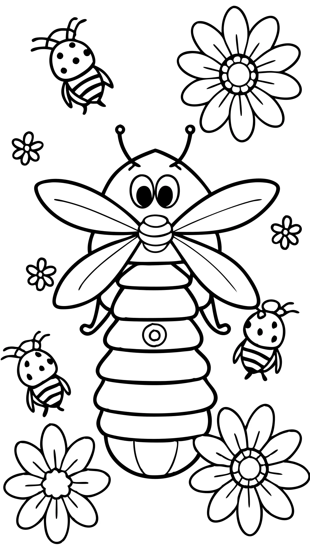 Páginas para colorear gratis abejas